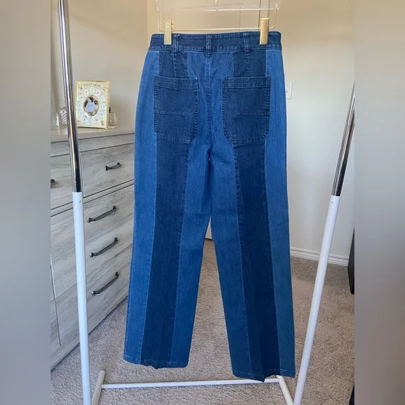 INC International Concepts Blue Wide-Leg Jeans - Picture 8 of 12